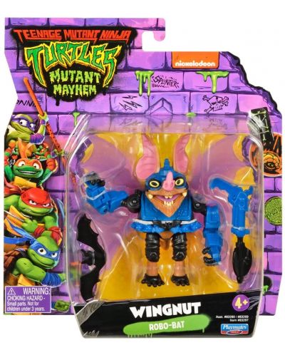 Figurină de acțiune de bază TMNT Mutant Mayhem - Wingnut - 6