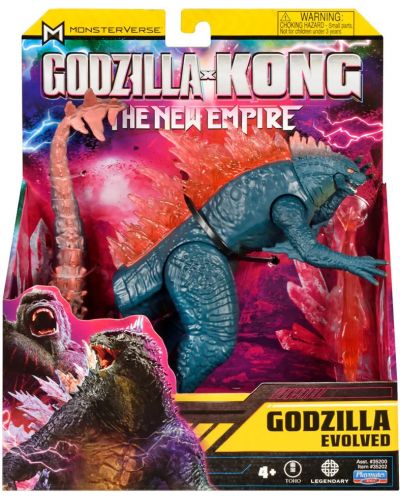 Figurină de bază MonsterVerse Godzilla x Kong - Godzilla evoluată, 15 cm - 1