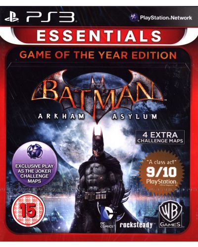 Batman: Arkham Asylum GOTY - Essentials (PS3) - 1