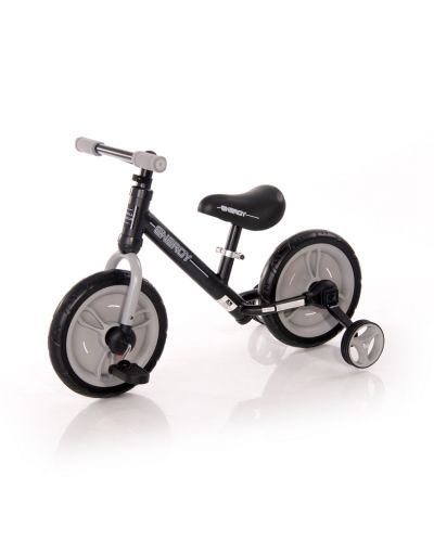 Bicicleta de echilibru Lorelli - Energy 2 în 1, negru și gri - 1