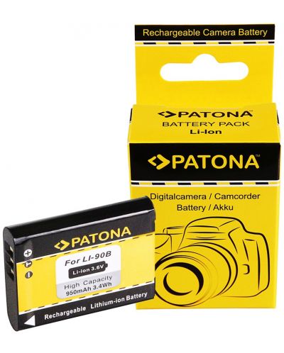 Baterie Patona - Standard, înlocuitor pentru Olympus Li-90b, negru/galben - 3