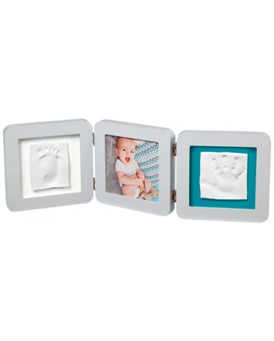Baby Art Hand and Foot Print - Modern Trendy White Frame BA -00015 alb - 2