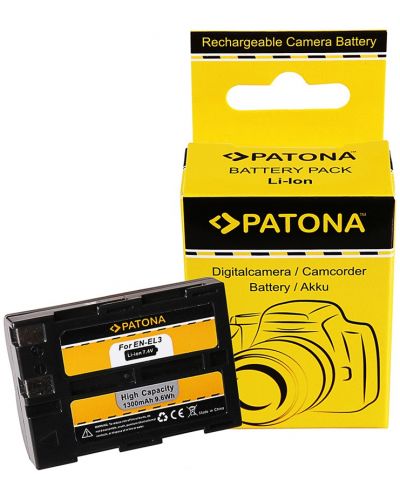 Baterie Patona - Standard, înlocuitor pentru Nikon EN-EL3, negru/galben - 3