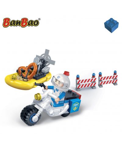 Constructor BanBao - Motor și barcă de poliție - 3