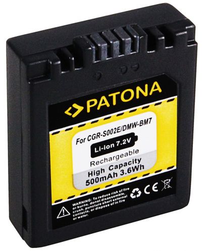 Baterie Patona - înlocuitor pentru Panasonic CGA-S002, negru - 2