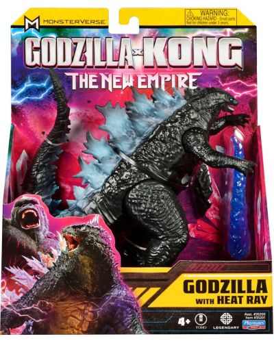 Figurină de bază MonsterVerse Godzilla x Kong - Godzilla cu fascicul , 15 cm - 1