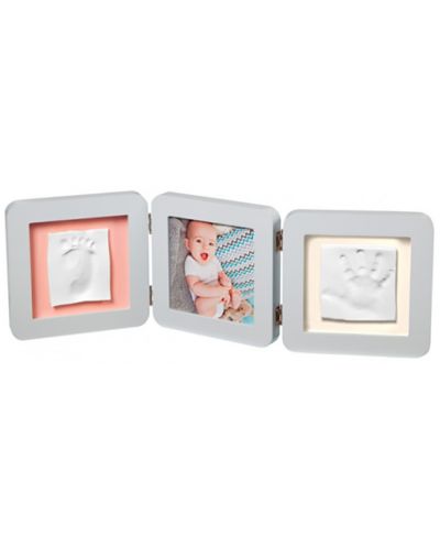 Baby Art Hand and Foot Print - Modern Trendy White Frame BA -00015 alb - 1