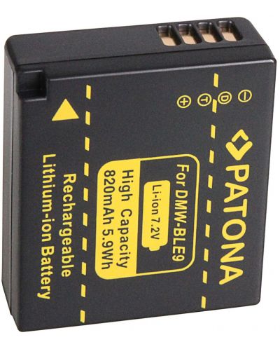 Baterie Patona - înlocuitor pentru Panasonic DMW-BLE9, negru - 1