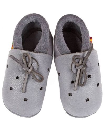 Pantofi pentru bebeluşi Baobaby - Sandals, Stars grey, mărimea S - 1