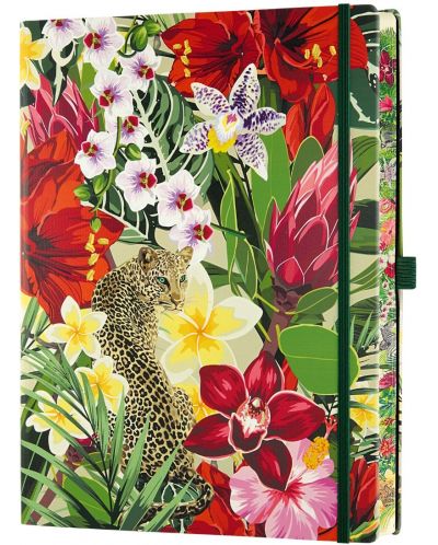 Бележник Castelli Eden - Leopard, 19 x 25 cm, linii - 2