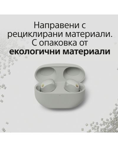 Căști wireless Sony - WF-1000XM5, TWS, ANC, argintiu | Ozone.ro