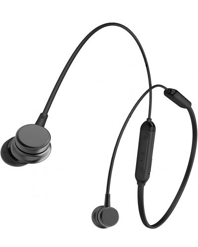 Casti wireless cu microfon Lenovo - HE15, negru - 3