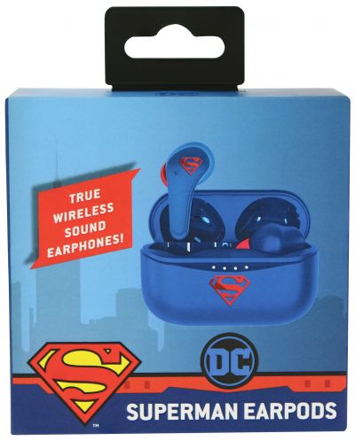 Casti wireless OTL Technologies - Superman, TWS, albastre - 5