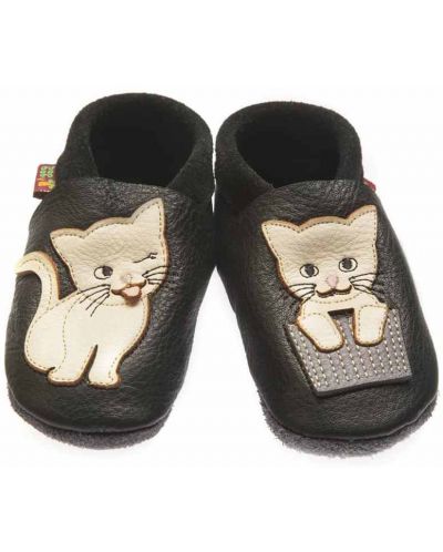 Pantofi pentru bebeluşi Baobaby - Classics, Cat's Kiss black, mărimea S - 1
