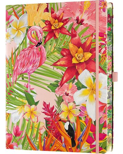 Бележник Castelli Eden - Flamingo, 19 x 25 cm, linii - 2