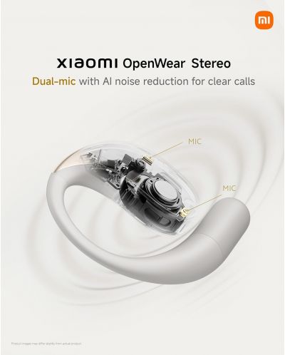 Căști wireless  Xiaomi - OpenWear Stereo, TWS, Sandstone Beige - 5