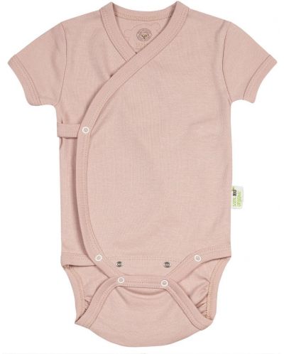 Body pentru bebeluși Bio Baby - Bumbac organic, roz - 1
