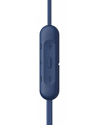 Casti wireless cu microfon Sony - WI-C310,  albastre - 3