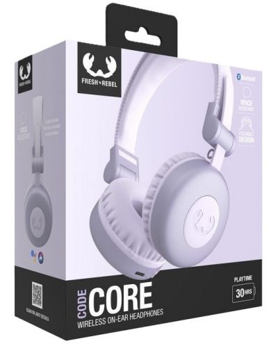 Căști wireless cu microfon Fresh N Rebel - Code Core, Dreamy Lilac - 6