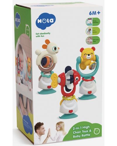 Jucărie activă pentru copii cu aspirator Hola Toys - Ursul acrobat - 3
