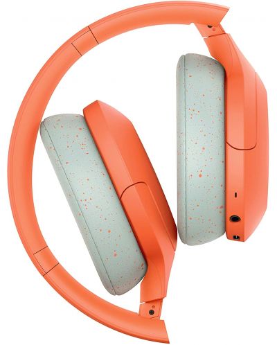 Casti wireless cu microfon Sony - WH-H910N, oranj - 6