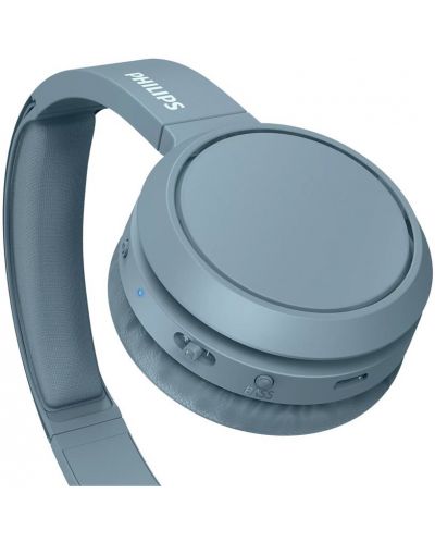 Casti wireless cu microfon Philips - TAH4205BL, albastre - 2