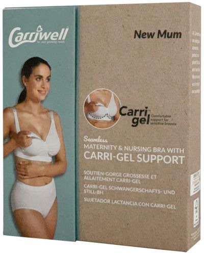 Sutien alaptare, Fara cusaturi Carriwell - Carri-Gel, marimea XL, alb - 6
