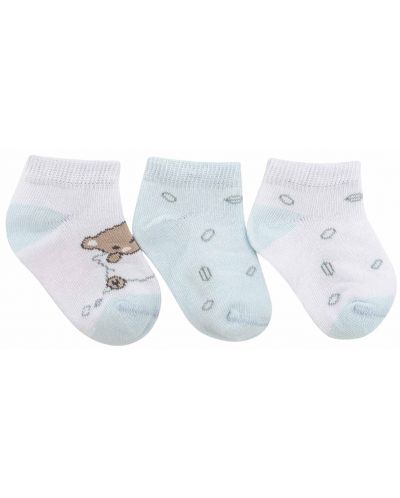 Ciorapi de vara pentru bebelusi KikkaBoo - Dream Big, 1-2 ani, 3 buc, Blue - 2