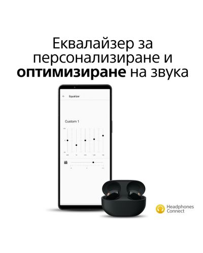 Căști wireless Sony - WF-1000XM5, TWS, ANC, negru | Ozone.ro