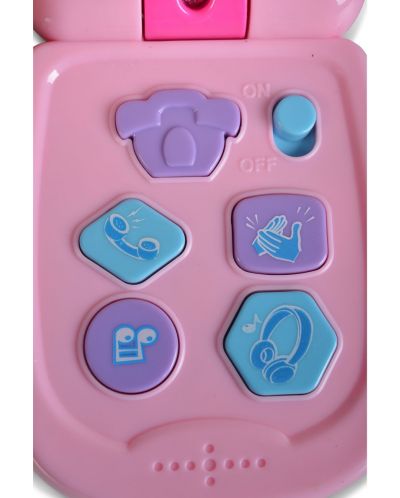 Jucarie pentru copii Moni Toys - Telefon cu capac, roz - 4