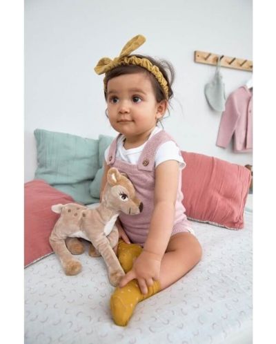 Salopeta pentru bebeluși Lassig - Cozy Knit Wear, 50-56 cm, 0-2 luni, roz - 4