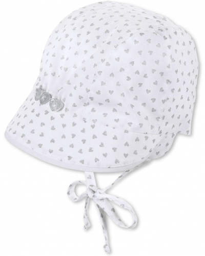 Pălărie pentru bebeluși Sterntaler - la inimi gri, 35 cm, 1-2 luni - 1
