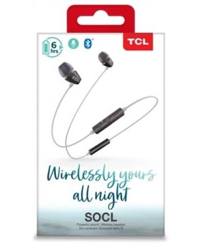 Casti wireless cu microfon TCL - SOCL100BT, negre - 5