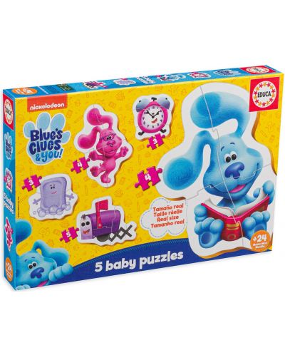 Educa Baby Puzzle 5 în 1 - Blu's Mysteries - 1