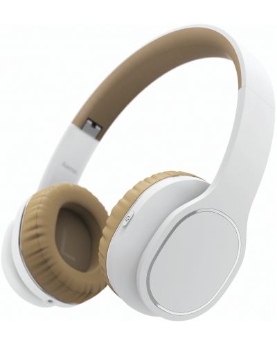 HAMA Casti"Touch" Bluetooth On-Ear, microfon, alb/maro, butoane touch - 1