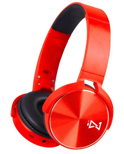 Căști wireless cu microfon Trevi - DJ 12E50 BT, roşii - 1