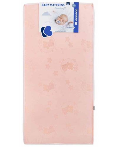 Saltea pentru bebelusi KikkaBoo - CocoCraft, 60 x 120 x 15 cm, Bear Pink - 1