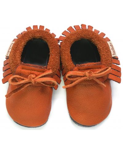 Pantofi pentru bebeluşi Baobaby - Moccasins, Hazelnut, mărimea XS - 3