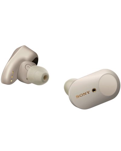 Casti wireless cu microfon Sony - WF-1000XM3, argintii - 3