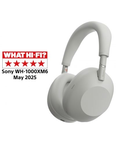 Căști wireless Sony - WH-1000XM6, ANC, argintiu | Ozone.ro