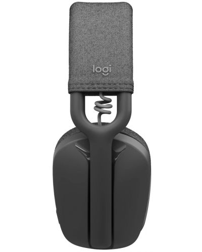 Căști wireless cu microfon Logitech - Zone Vibe 100, negre/gri - 4