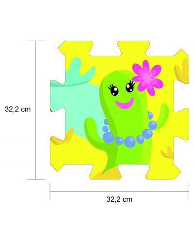 Puzzle de podea pentru copii Trefl 8 piese - Cactus - 4