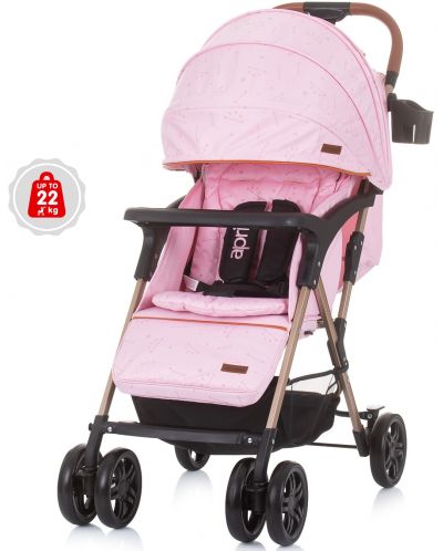 Cărucior de vară Chipolino Baby Summer Stroller - April, Pink Water - 1