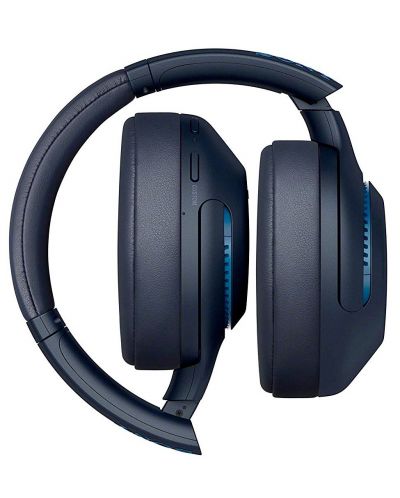Casti wireless cu microfon Sony - WH-XB900N, albastre - 4