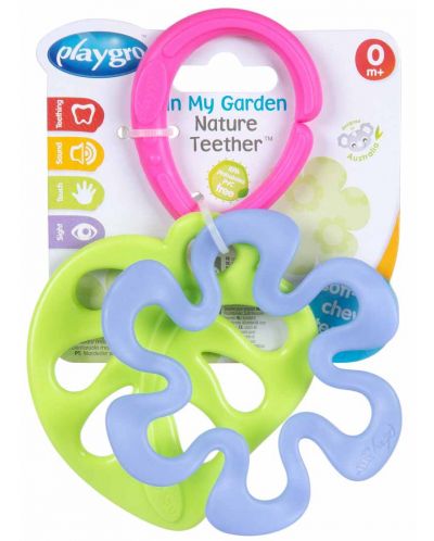 Zornăitoare pentru bebeluși Playgro - Frunză și floare - 3