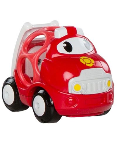 Jucărie pentru bebeluși Bright Starts - Go Grippers Vehicle, mașină de pompieri - 1