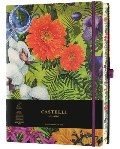 Carnet de notițe Castelli Eden - Orchid, 13 x 21 cm, Căptușit - 1