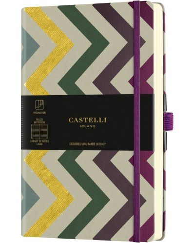 Бележник Castelli Oro - Frets, 9 x 14 cm, linii - 1