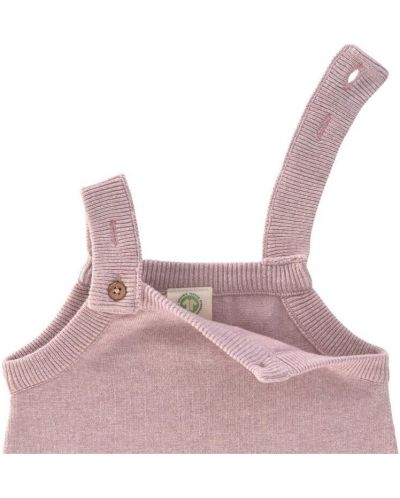 Salopeta pentru bebeluși Lassig - Cozy Knit Wear, 50-56 cm, 0-2 luni, roz - 3