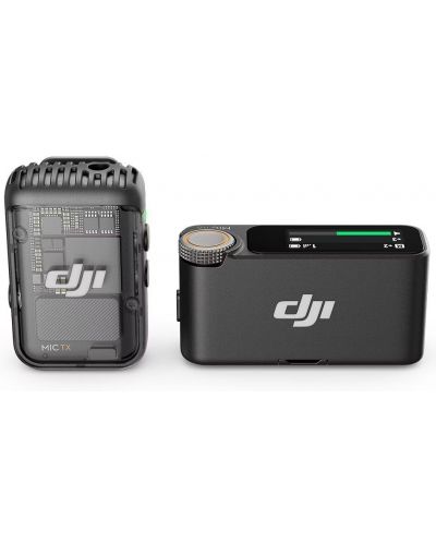 Sistem de microfon wireless DJI - Mic 2 TX + 1 RX, neagră | Ozone.ro